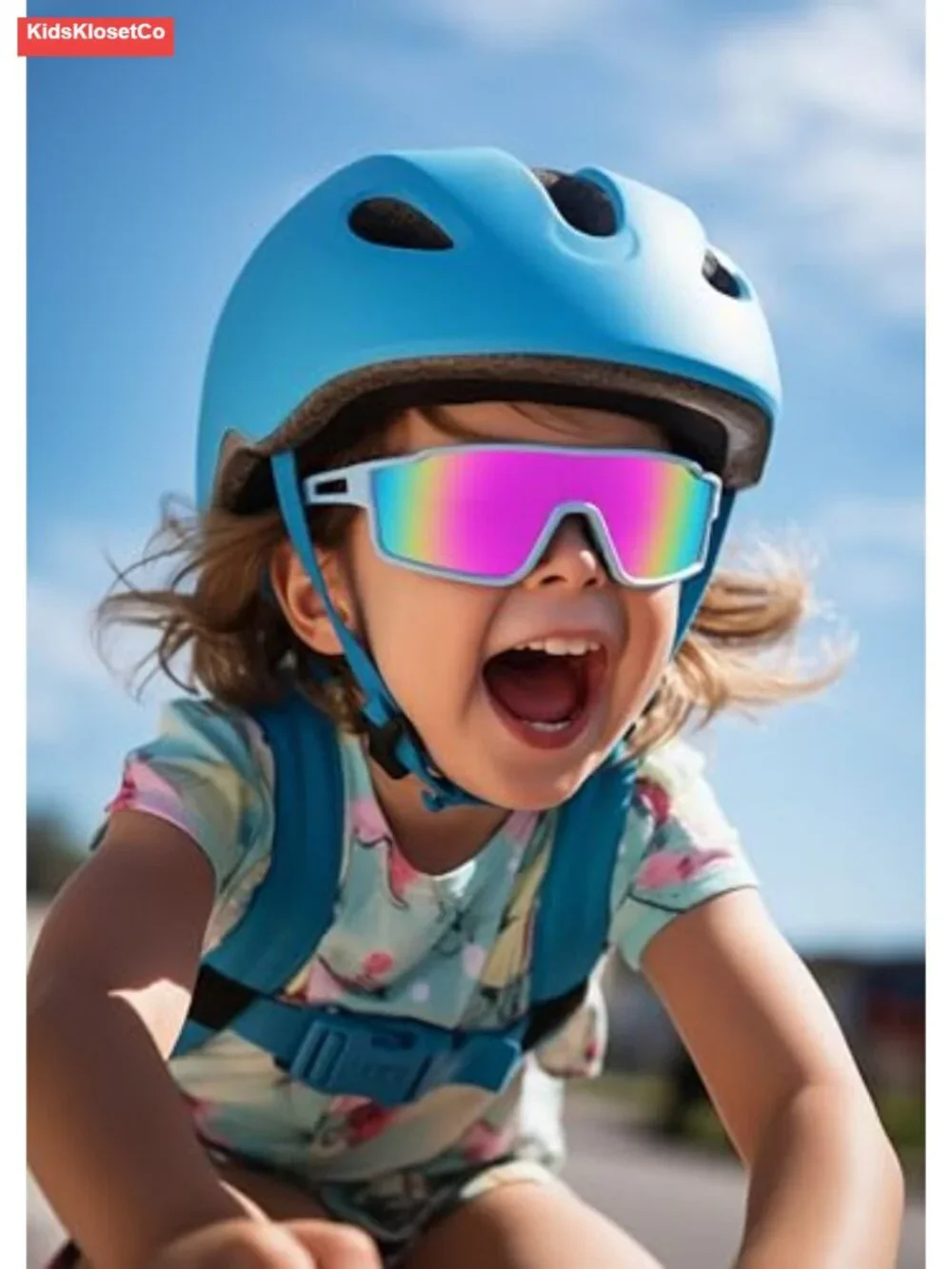 Kids Polarized Sports Sunglasses UV400 Protection Impact Resistant Wrap Around